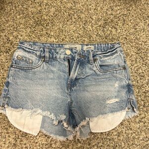 New look denim cutoff jean shorts